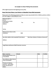 community nurse home visit risk assessment