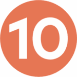 Icon showing the number 10
