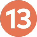 Icon showing the number 13