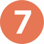 Icon showing the number 7
