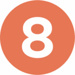 Icon showing the number 8